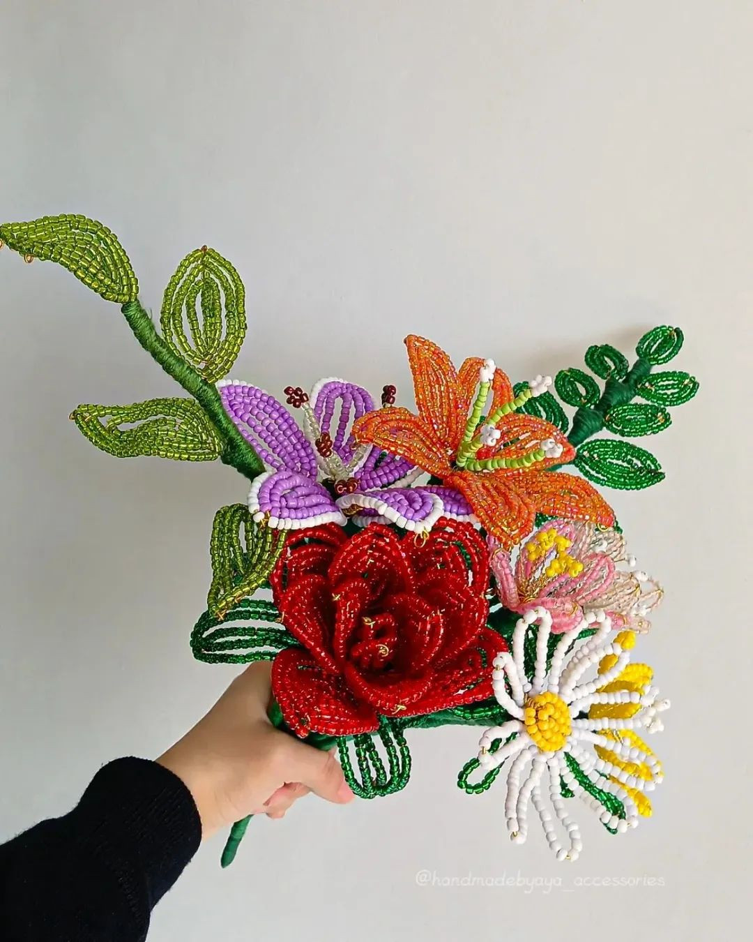 Handmade Beaded Flower Bouquet