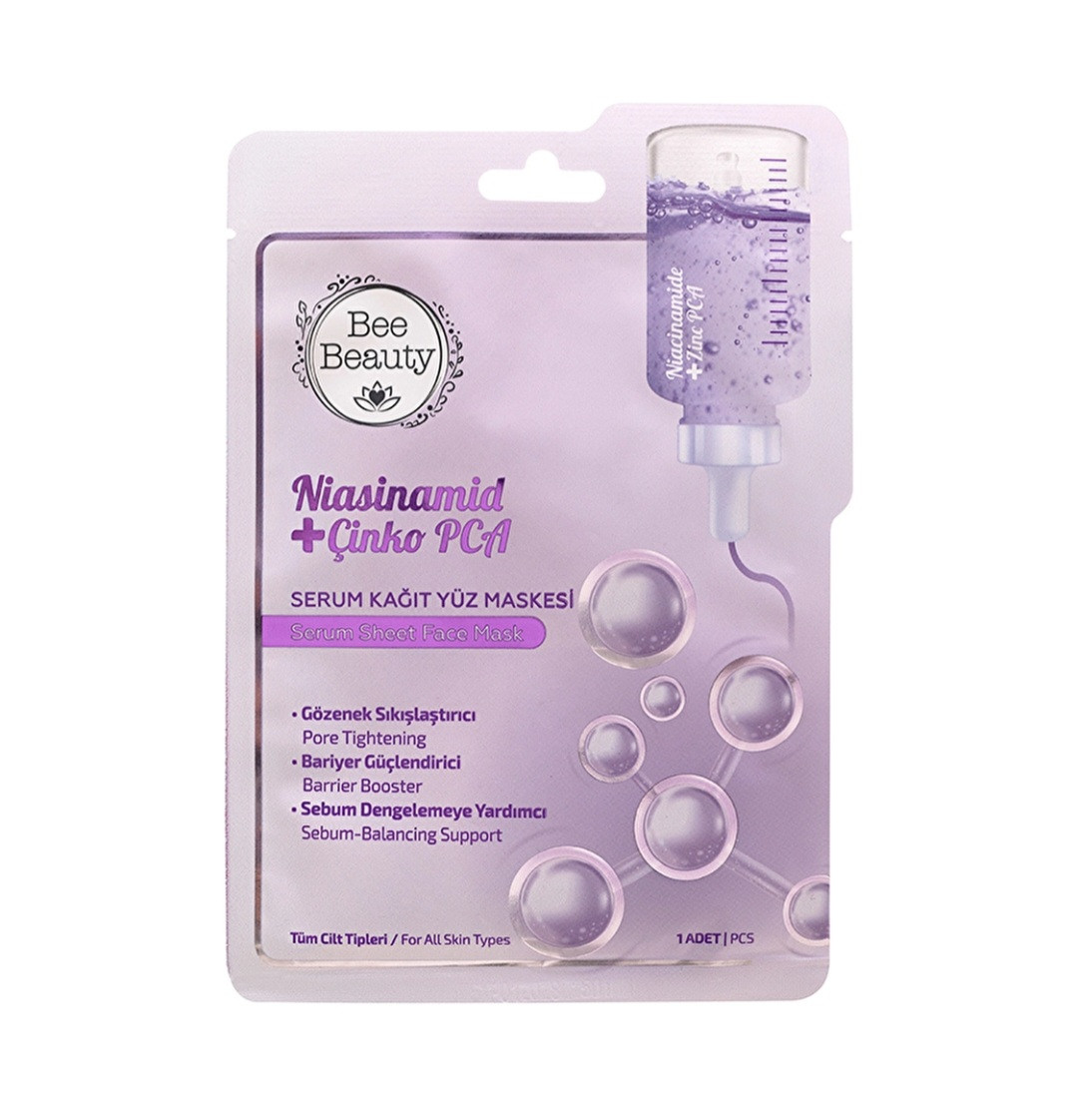 ماسك وجه للمسام الواسعه بالنياسنميد من بى بيوتى Bee beauty Niacinamide face mask