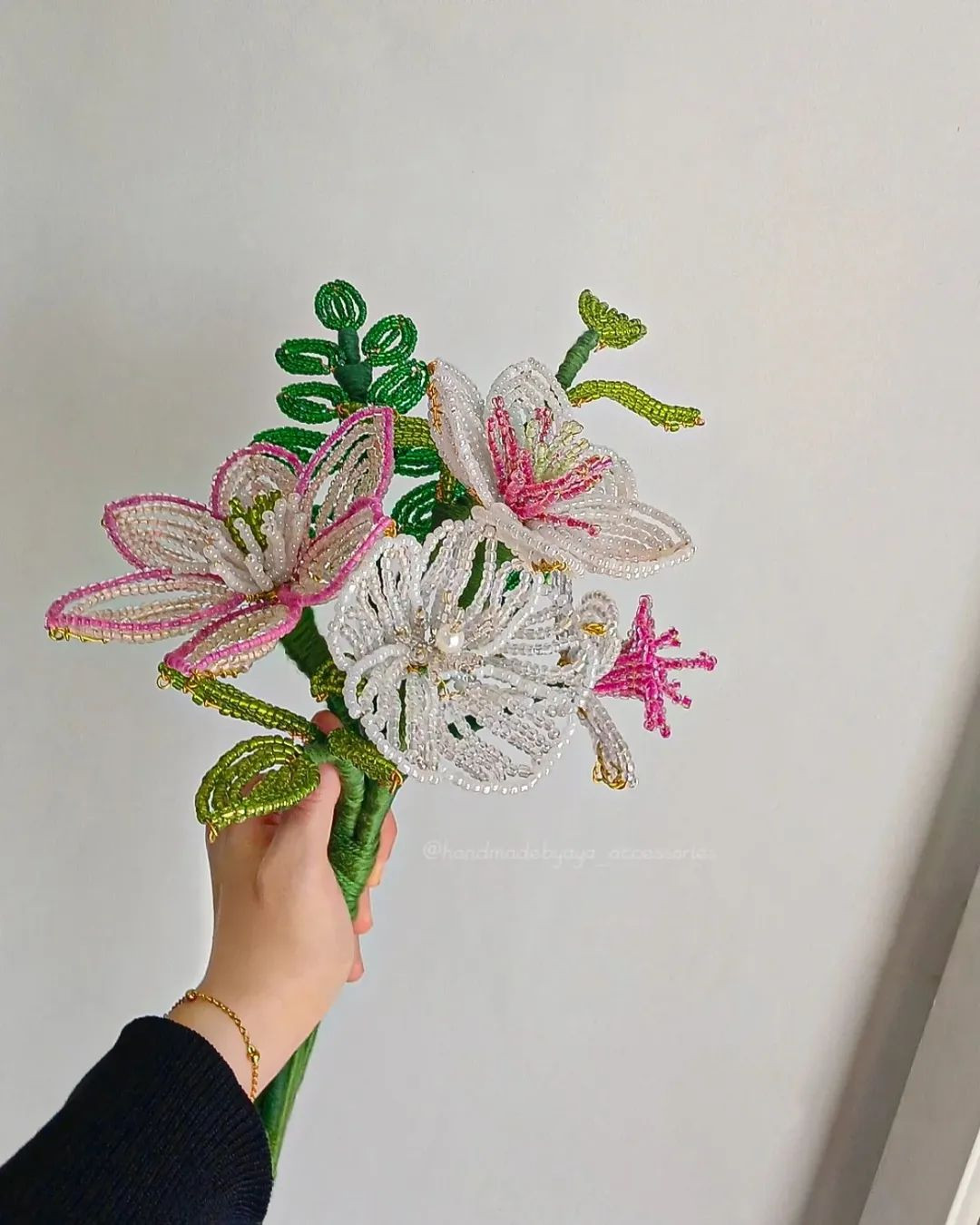 Handmade Beaded Flower Bouquet