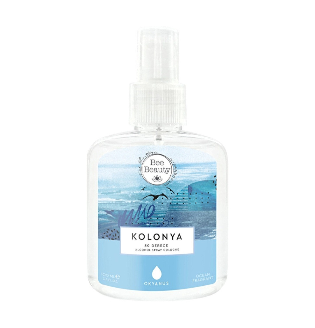 كولونيا برائحة بحرية ٨٠% كحول بى بيوتى Okyanus Bee beauty ocean fragrance