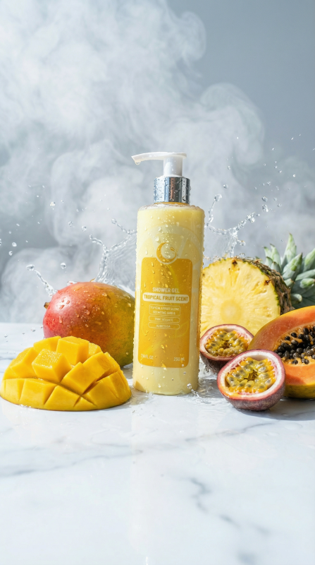 شاور جل مونى برائحة الفواكهه الإستوائيهTropical fruit shower gel  free sulfate