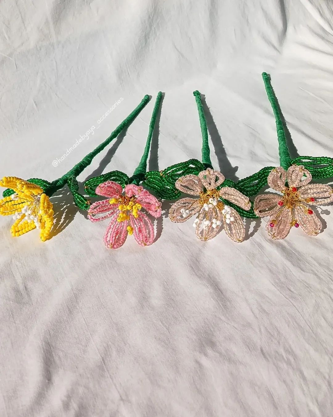 Beaded Cosmos Flowers