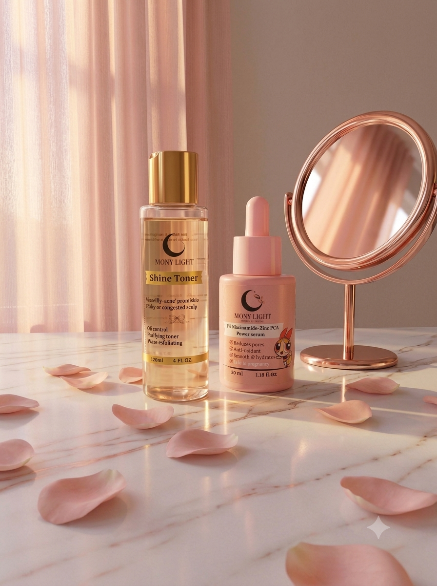روتين اللمعان Glow routine للتخلص من المسام الواسعه