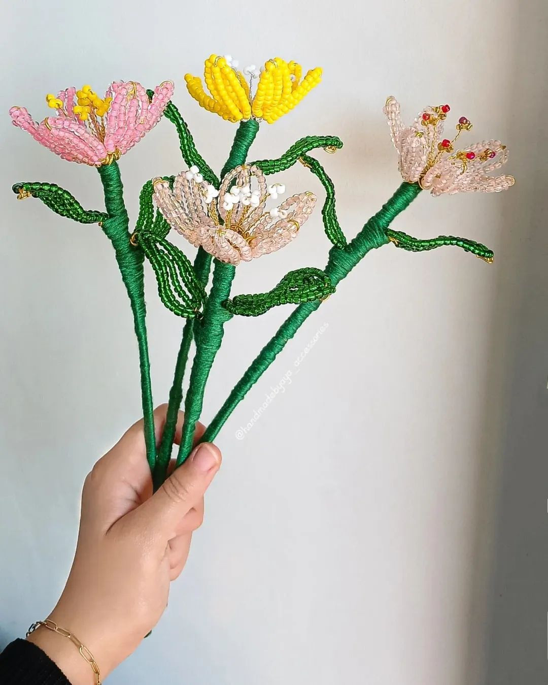Beaded Cosmos Flowers